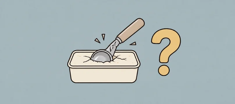 How to fix hard ice cream