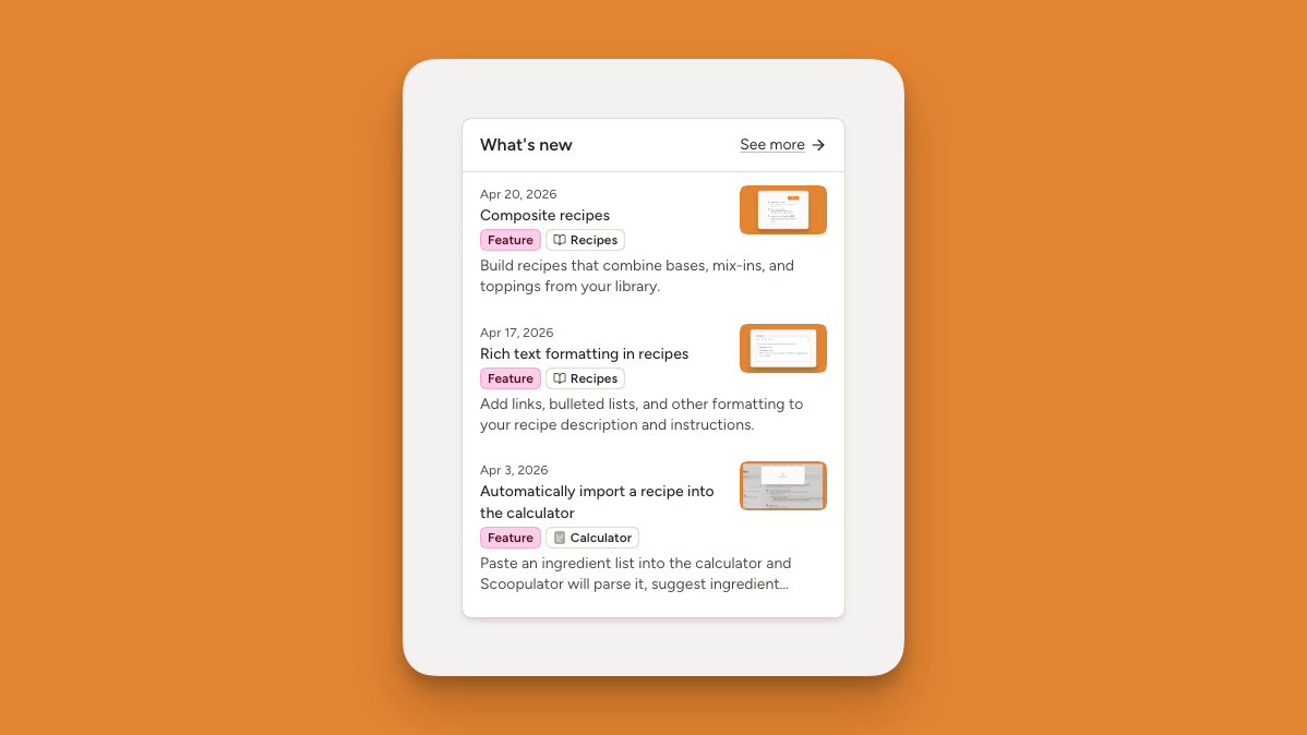 View recent updates from the navigation